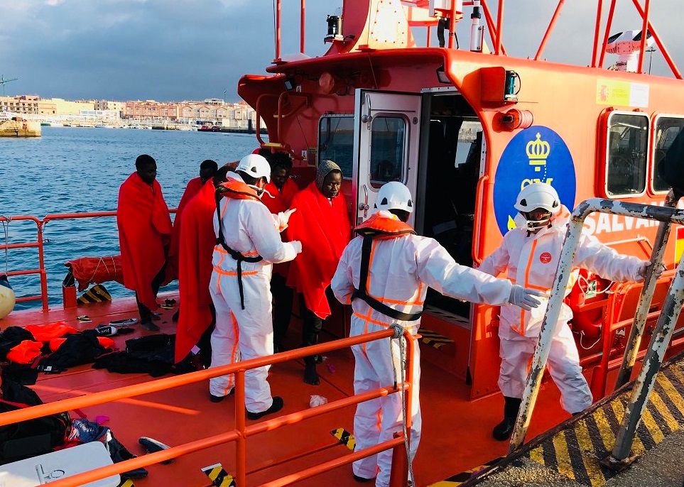 España rescata 366 migrantes en embarcaciones Mediterráneo