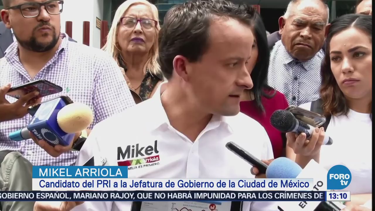 Mikel Arriola dice estar en segundo lugar en las preferencias electorales