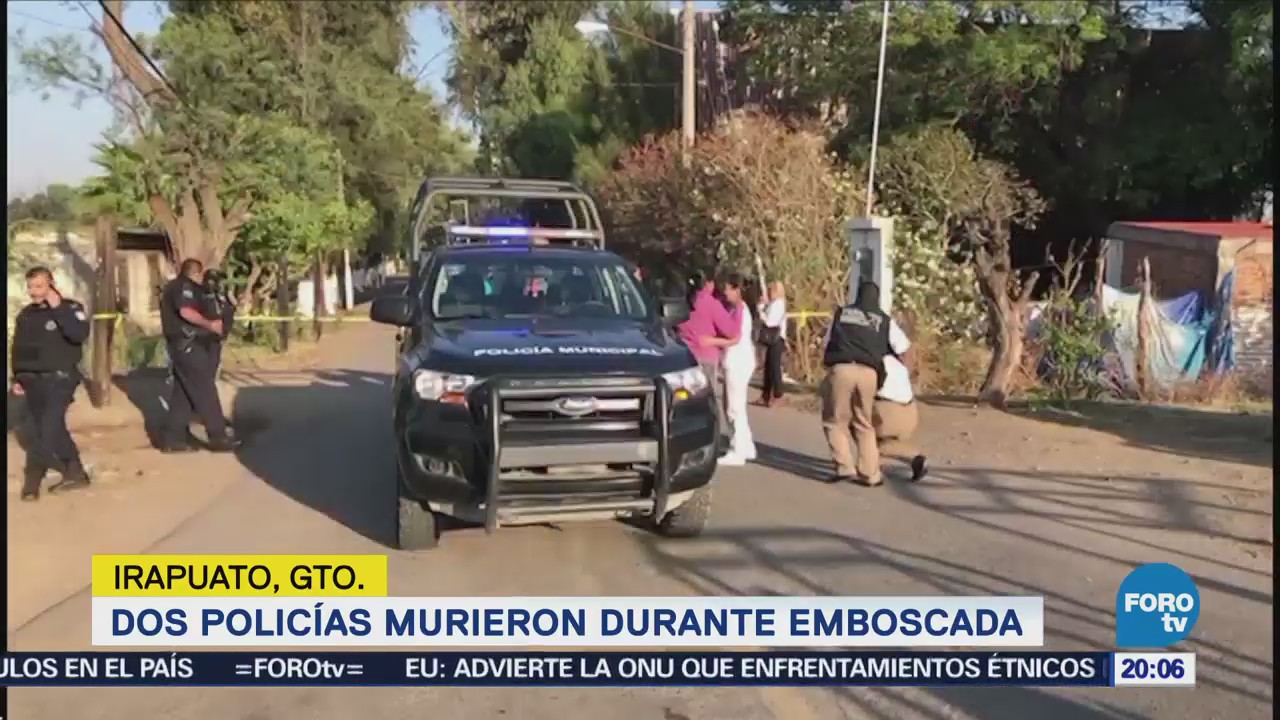 Mueren Dos Policías Municipales Emboscados Guanajuato