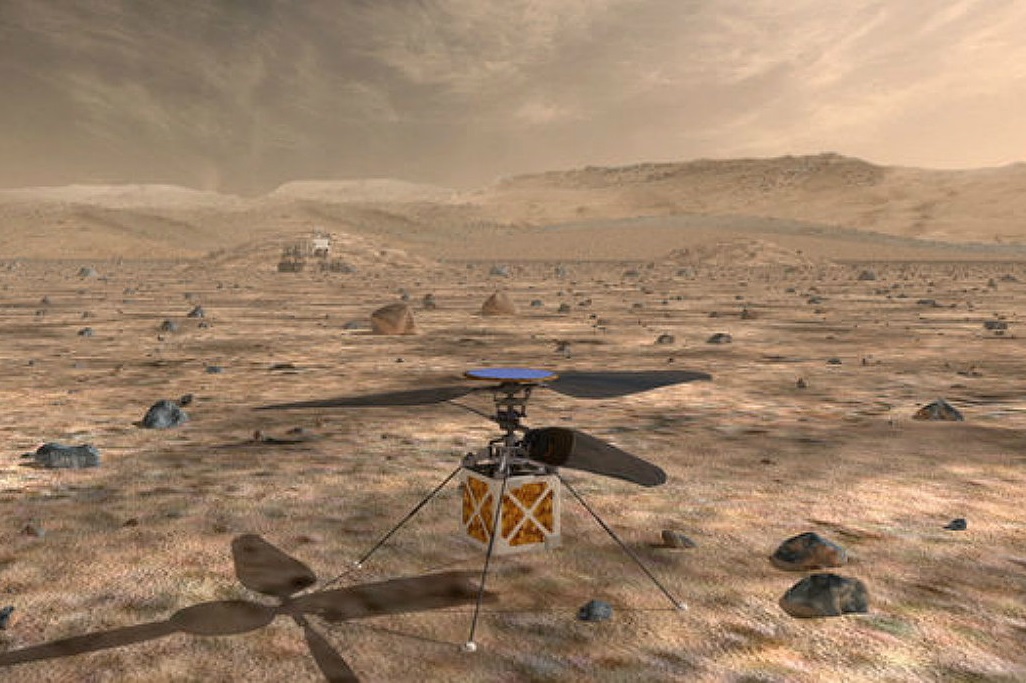 NASA enviará mini helicóptero Marte 2020
