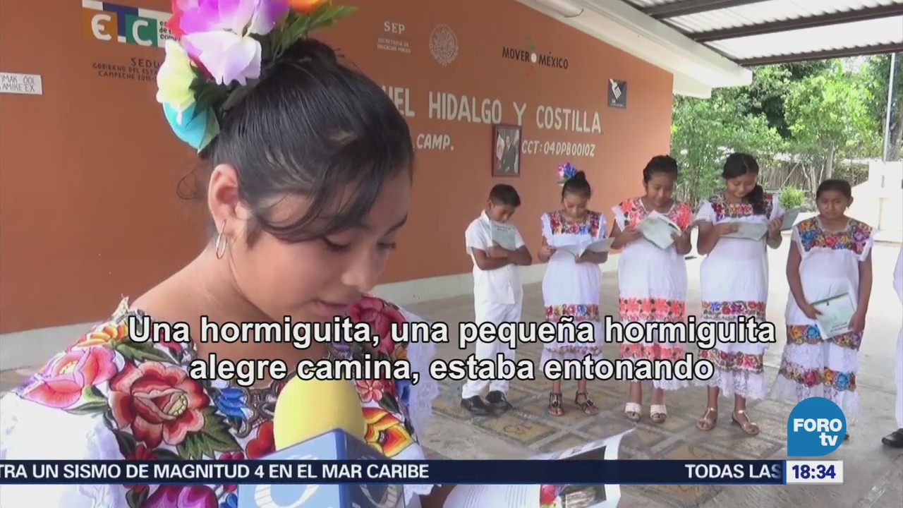 Niños Mayas Campeche Escriben Poemas Lengua Nativa