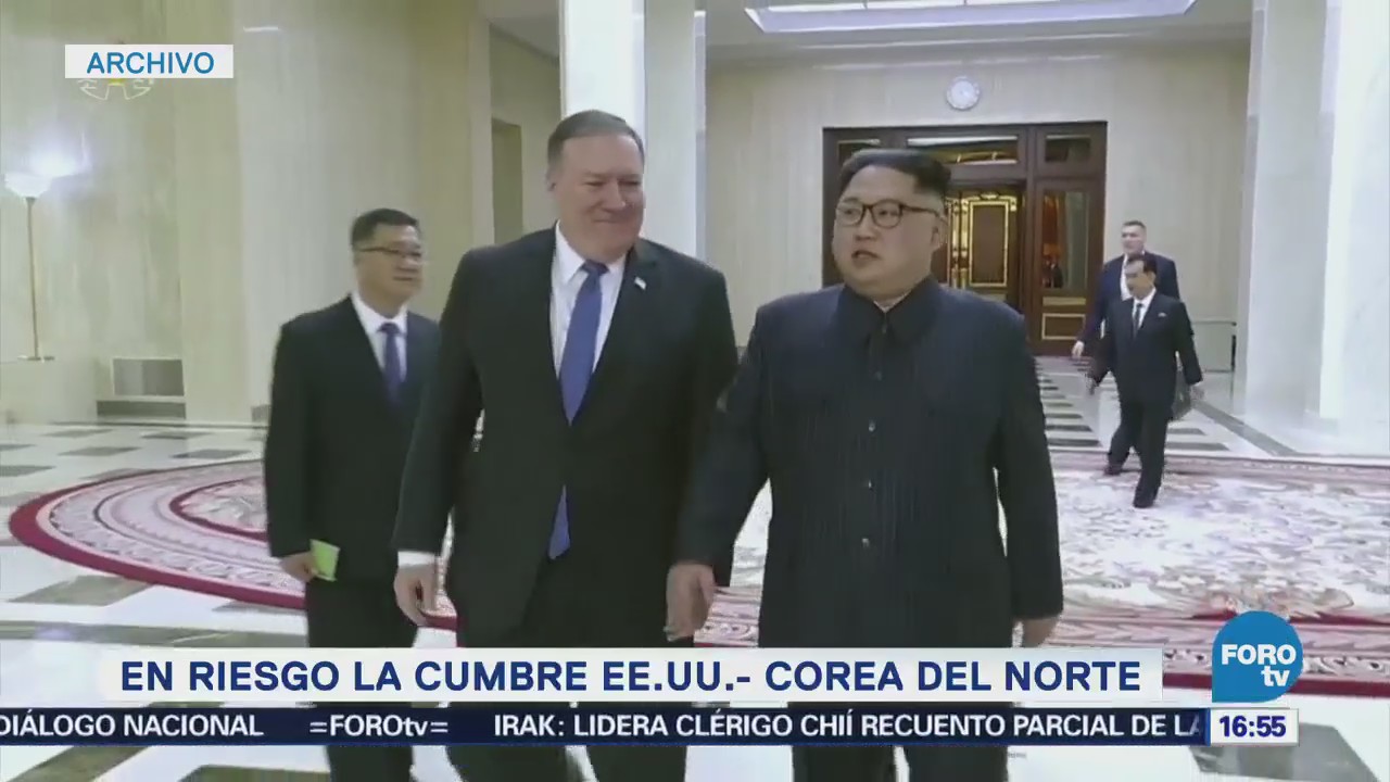 Norcorea amenaza con cancelar cumbre Kim-Trump