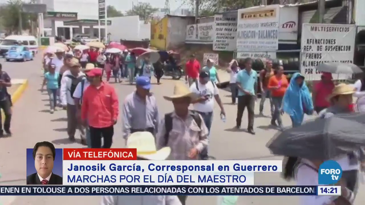 Ceteg Realiza Marchas Día Maestro Guerrero