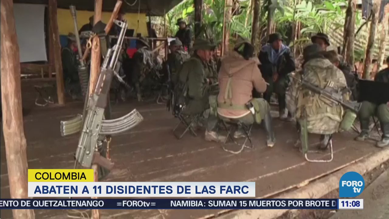 Once disidentes de las FARC mueren en operación militar