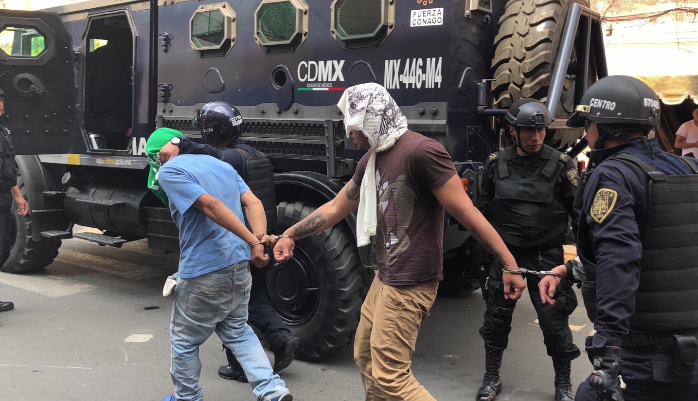 Operativos en la Buenos Aires y Tepito dejan al menos 18 detenidos