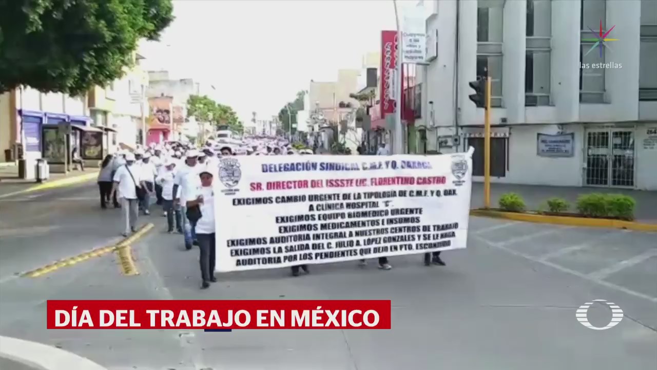 Organizaciones sindicales marchan por el Día del Trabajo