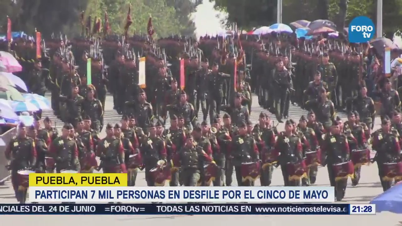 Participan 7 Mil Personas Desfile 5 De Mayo Puebla