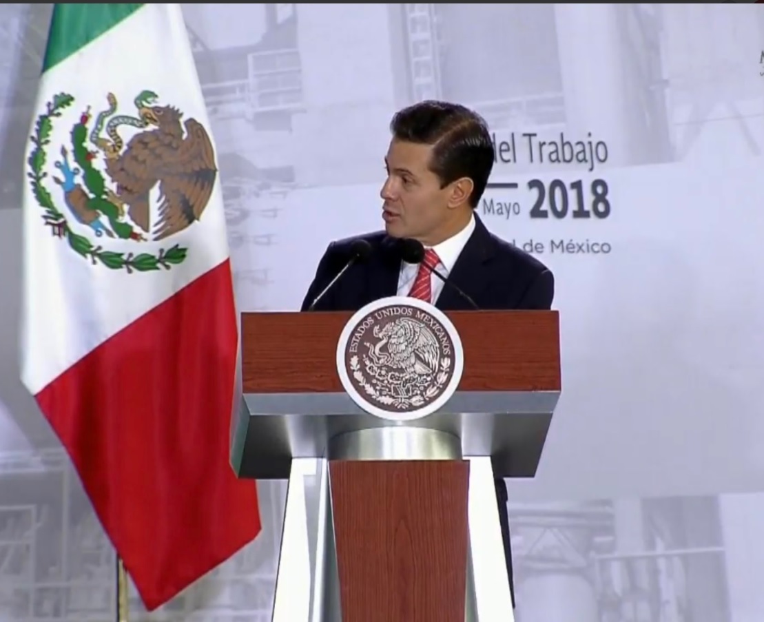 El presidente Peña Nieto anuncia la creación de 3.6 millones de empleos