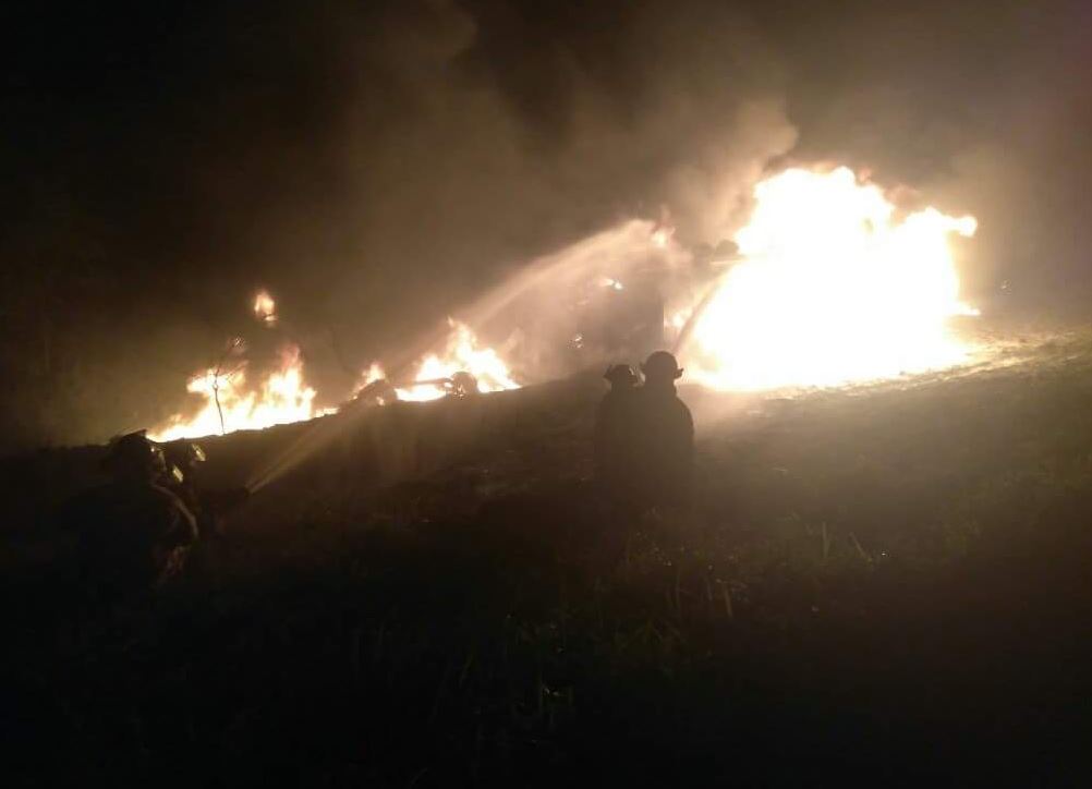 Pipa cargada con combustible explota y se incendia en carretera Matamoros-Reynosa