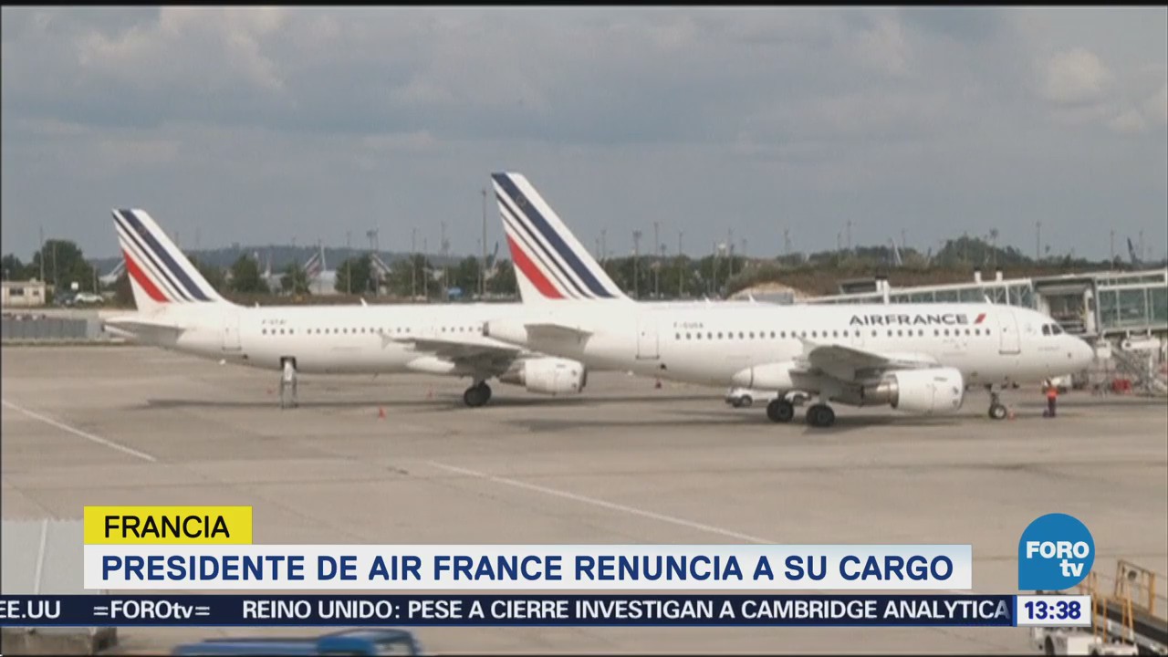 Presidente Air France Renuncia Su Cargo