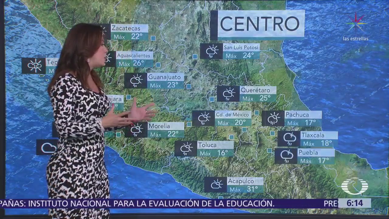 Pronostican tormentas en occidente, centro y sur de la República Mexicana