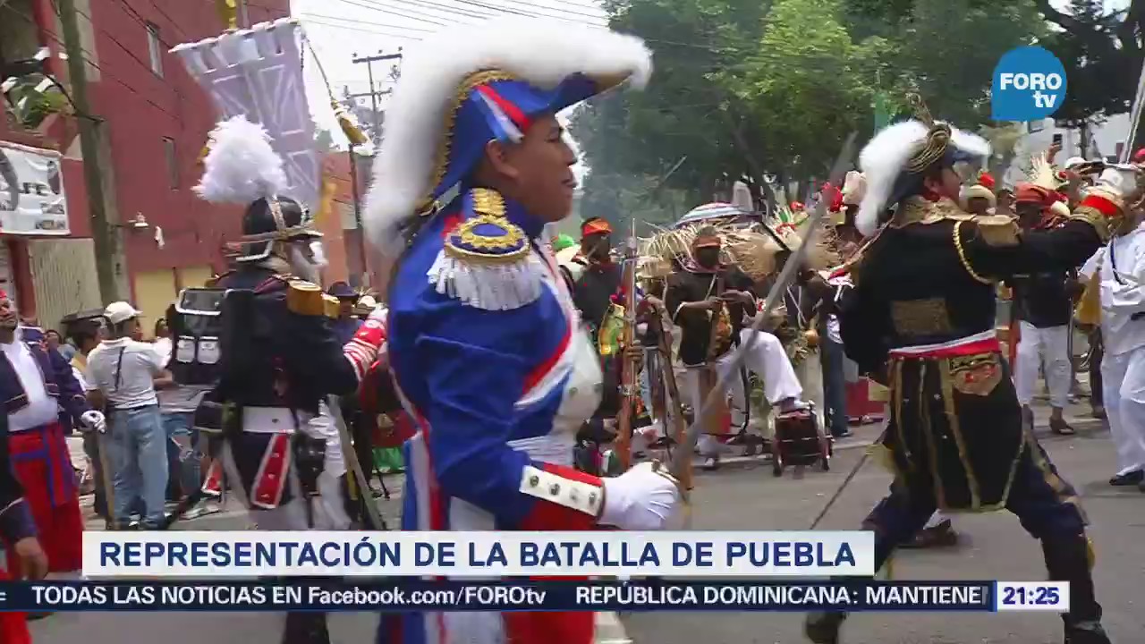 Realizan Representación Batalla De Puebla Peñón De Los Baños