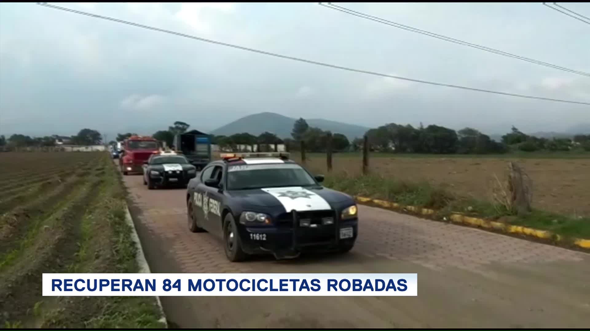 Recuperan 84 Motocicletas Robadas Puebla