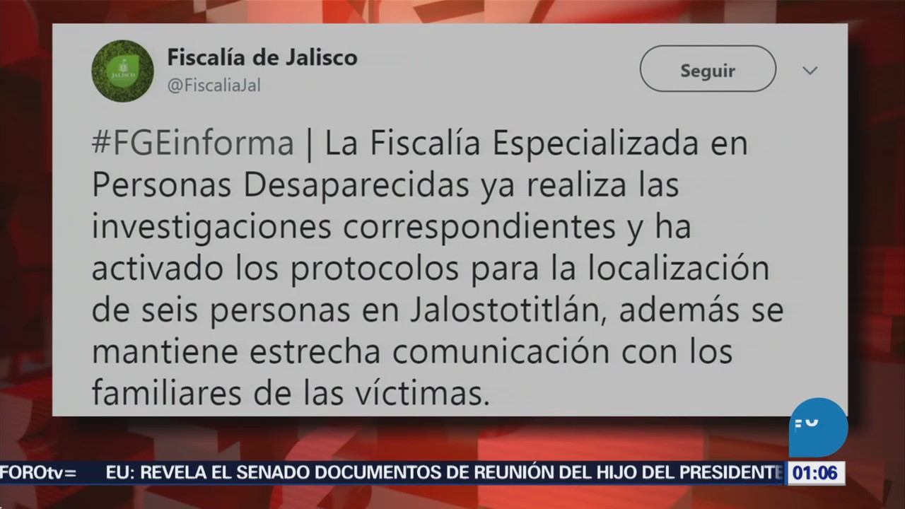Reportan Desaparición Seis Policías Jalisco Fiscalía