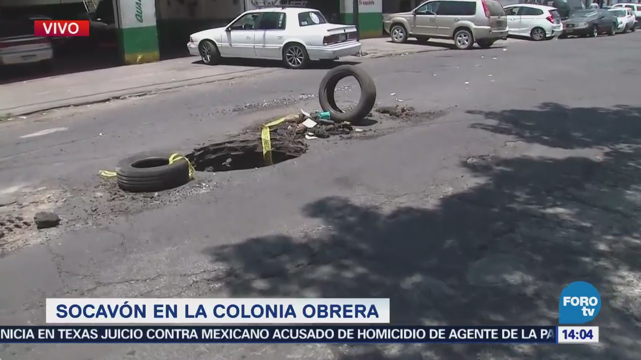 Reportan Socavón Colonia Obrera Cdmx