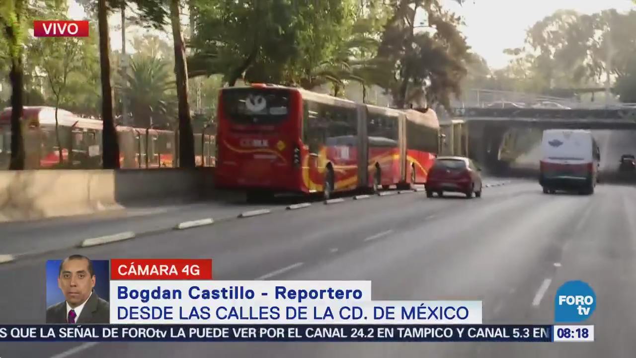 Reportan tránsito pesado en avenida Insurgentes Norte, CDMX