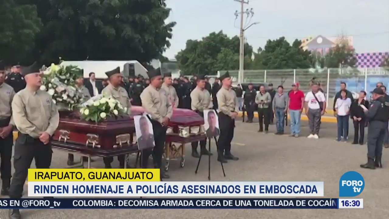 Rinden Homenaje Policías Asesinados Emboscada Irapuato