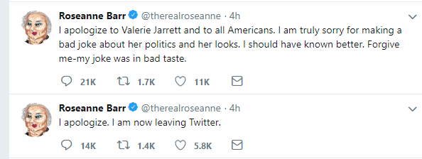 ABC cancela show de Roseanne Barr por tuit racista