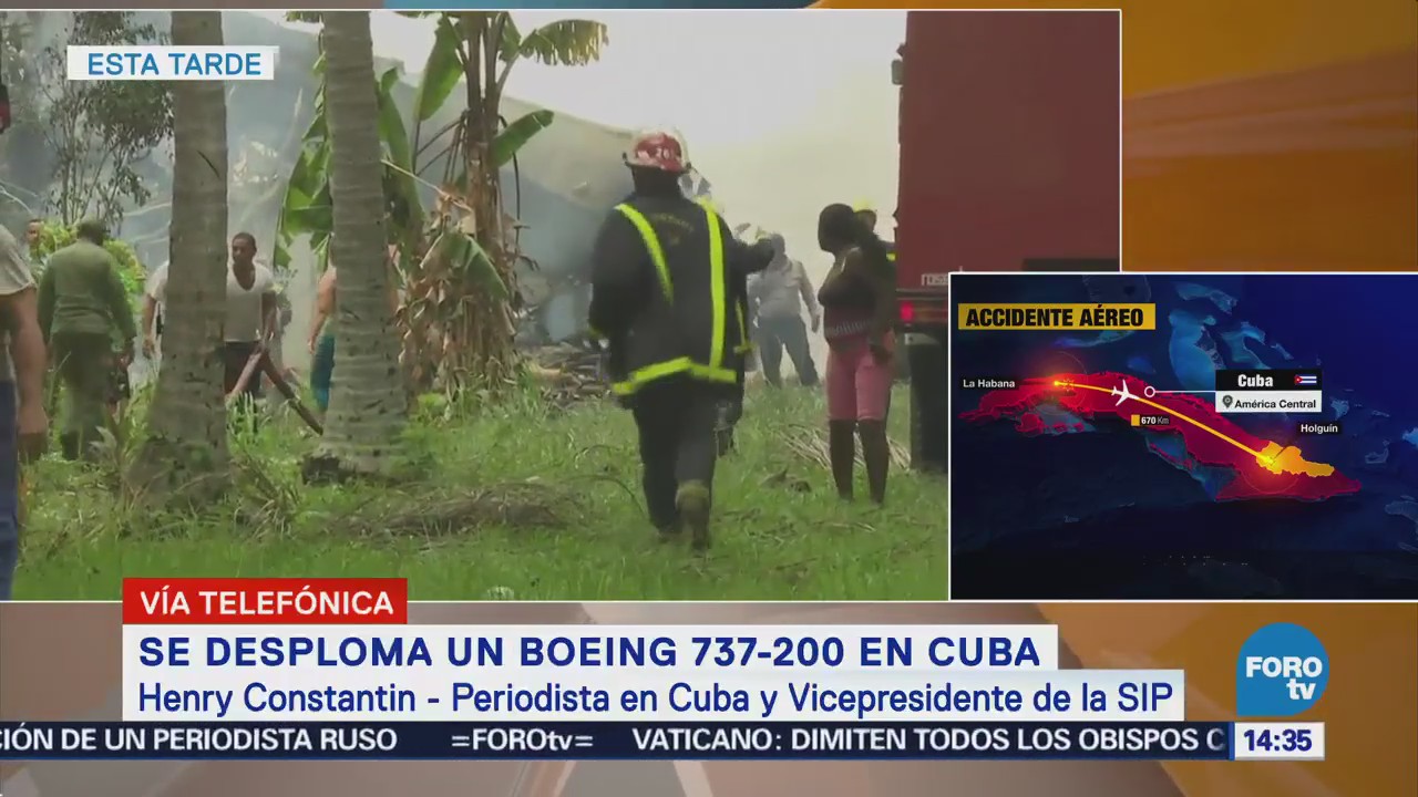 Desploma Avión Inmediaciones Aeropuerto Habana