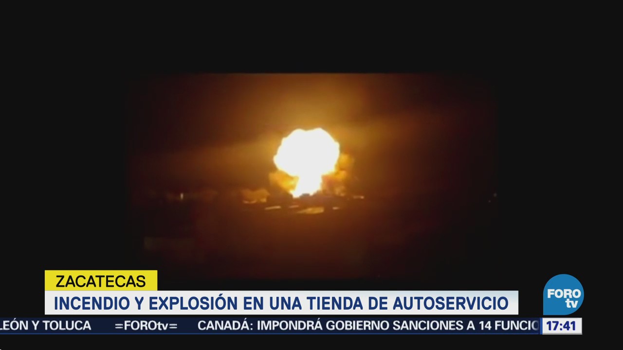 Se incendia tienda de autoservicio Zacatecas