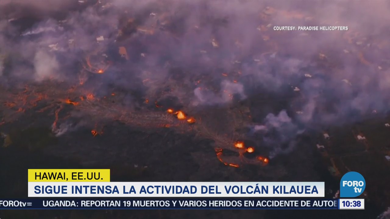 Sigue Intensa Actividad Volcán Kilauea