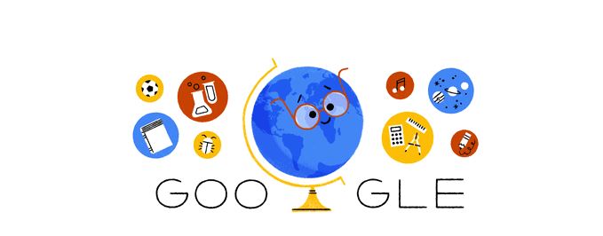 Google conmemora con un doodle animado el Día del Maestro en México