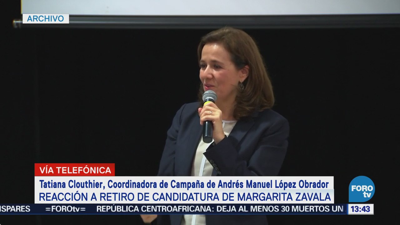 Tatiana Clouthier lamenta salida de Margarita Zavala de la contienda