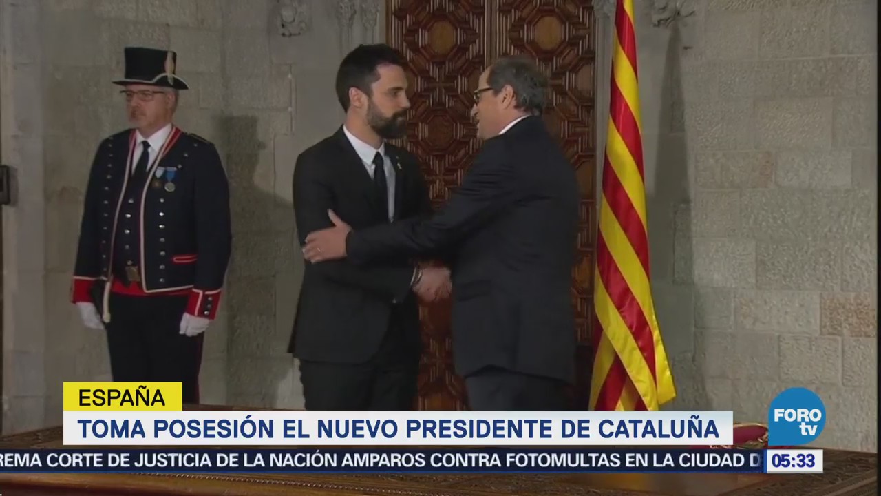 Toma posesión el nuevo presidente de Cataluña