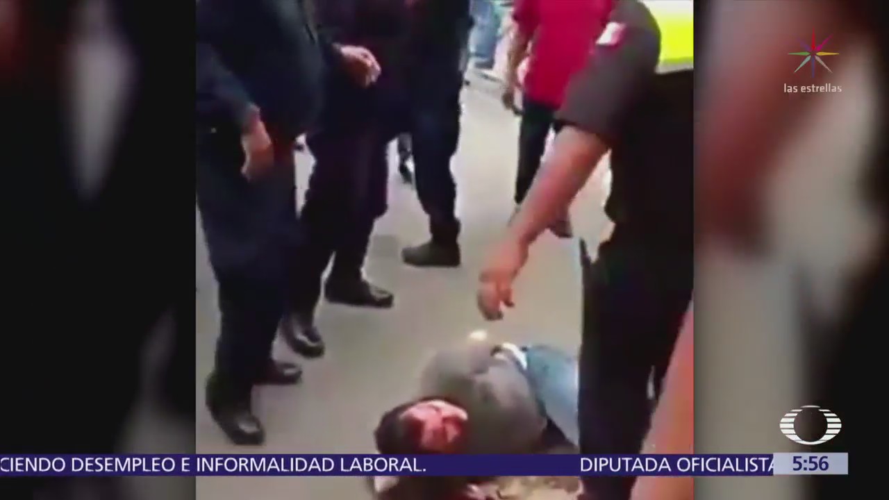 Usuarios de transporte público golpean a asaltantes en Chalco, Edomex