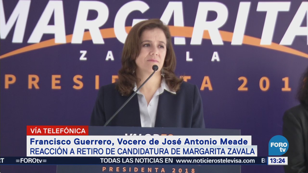 Vocero de Meade hace llamado a simpatizantes de Margarita Zavala