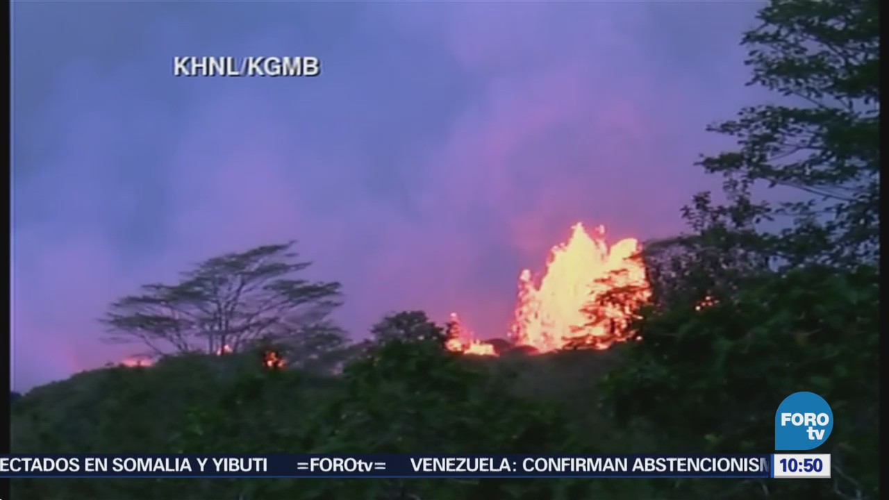 Volcán Kilauea provoca nube tóxica