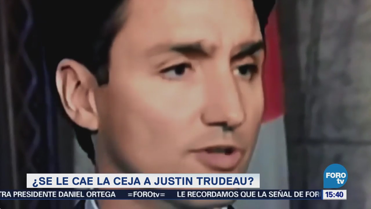 Se Cae Ceja Justin Trudeau Durante Conferencia Canadá