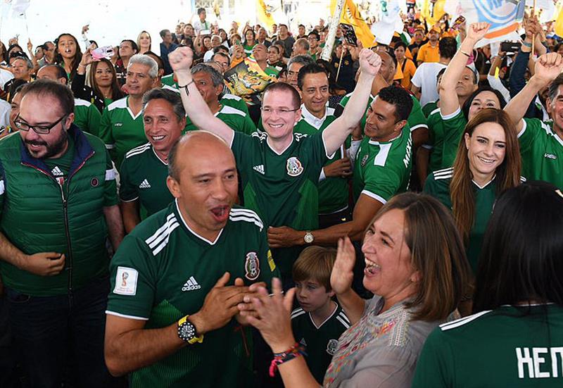 Ricardo Anaya celebra triunfo de México en Mundial de Rusia