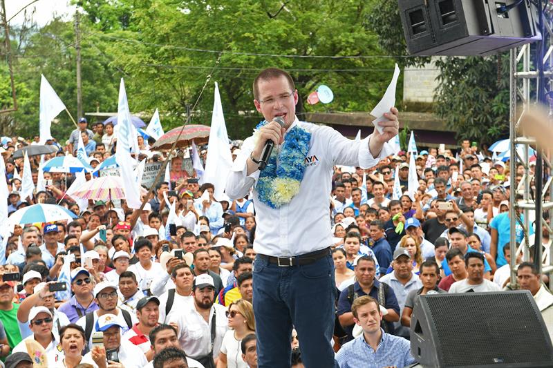 Ricardo Anaya, candidato de la Coalición Por México al Frente a la Presidencia. (EFE)