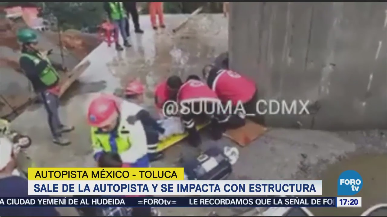 Accidente en la México-Toluca deja t