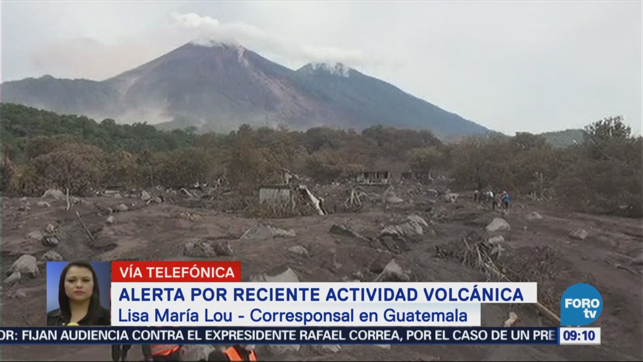 Alerta Reciente Actividad Volcán Fuego Guatemala