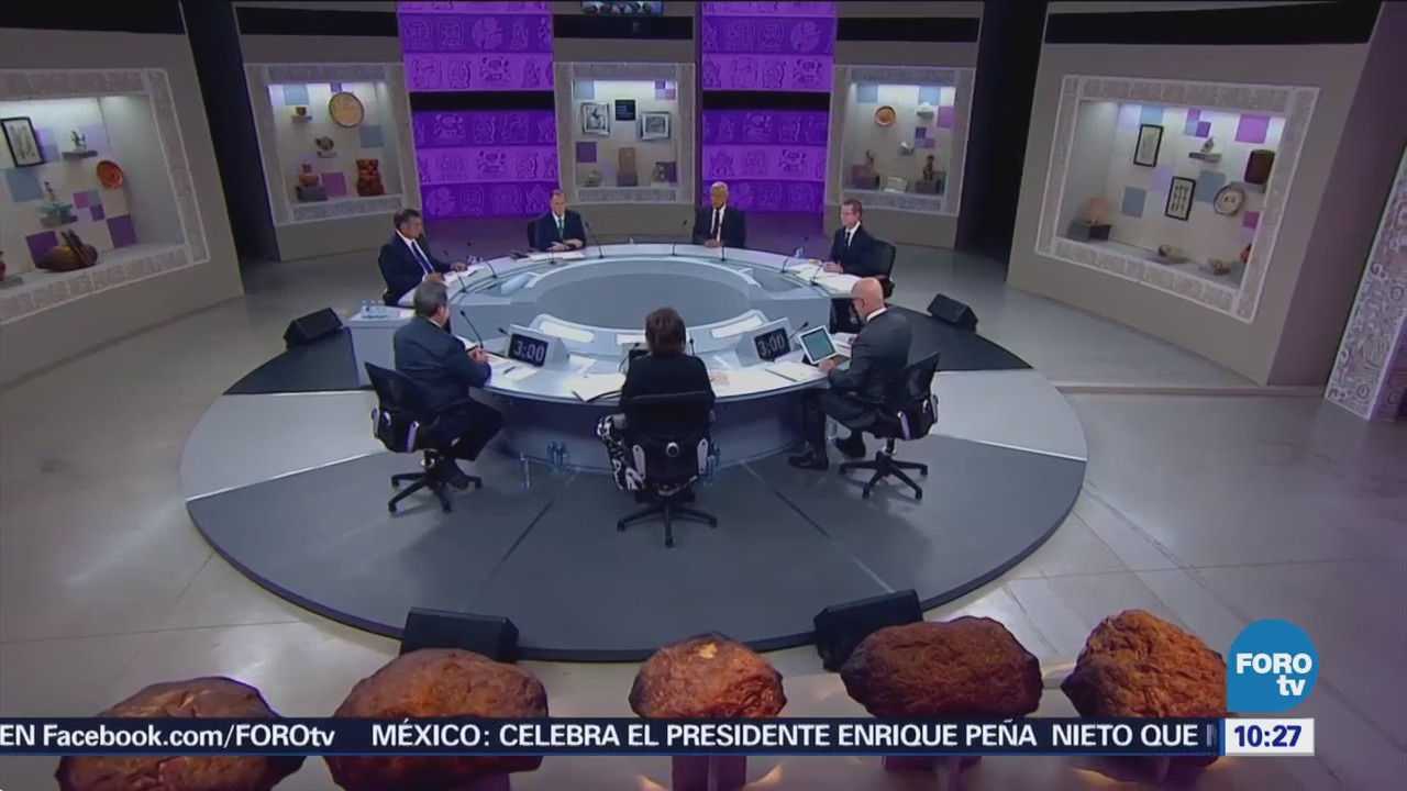 AMLO, Anaya, El Bronco y Meade se enfrentan en su último debate