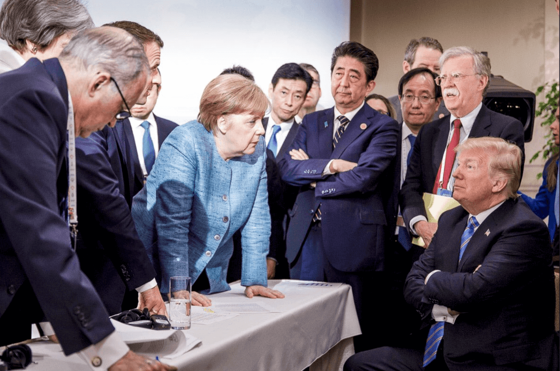 La tensión entre miembros del G7