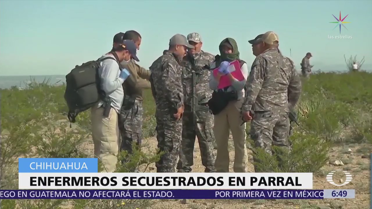 Buscan a tres enfermeros secuestrados en Parral, Chihuahua