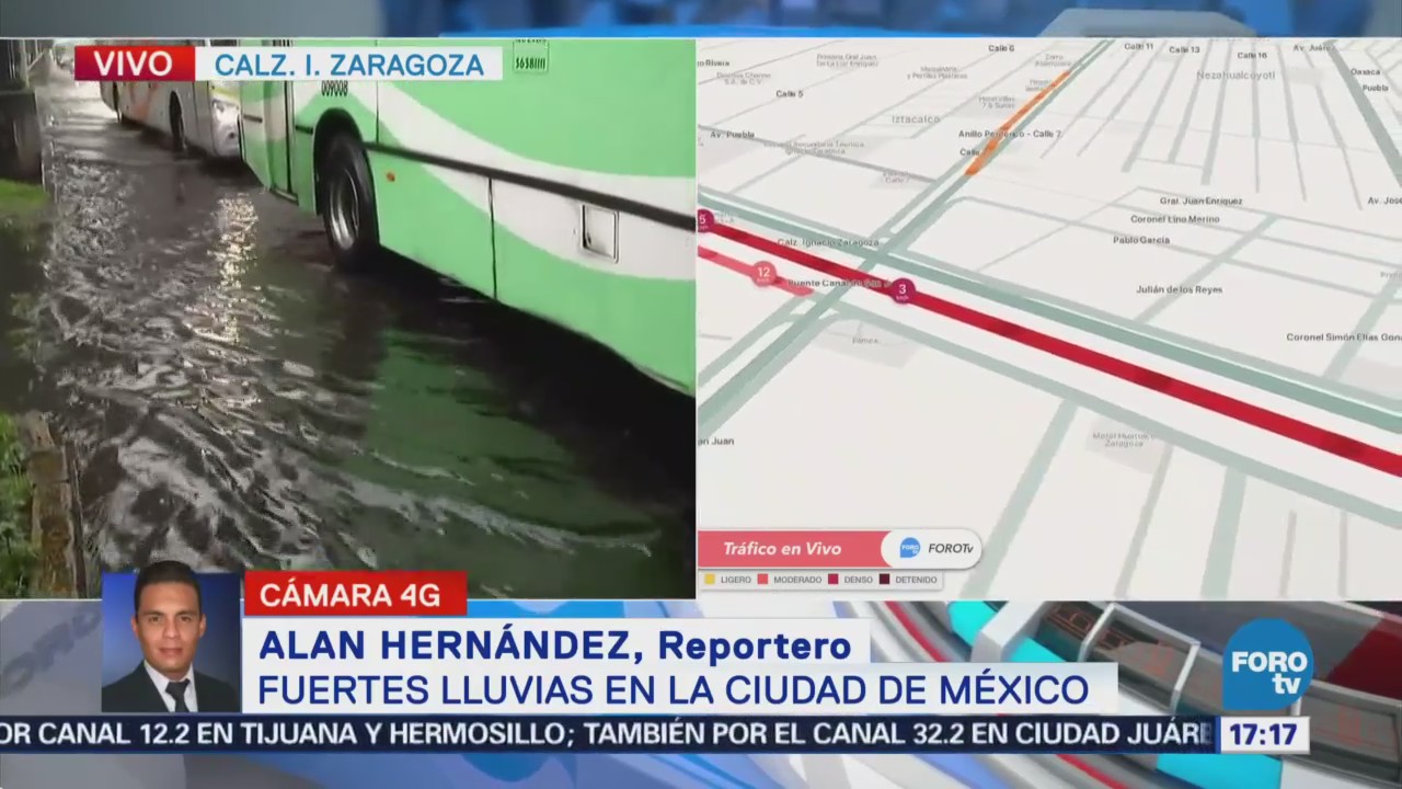 Calzada Zaragoza Inundada Lluvias