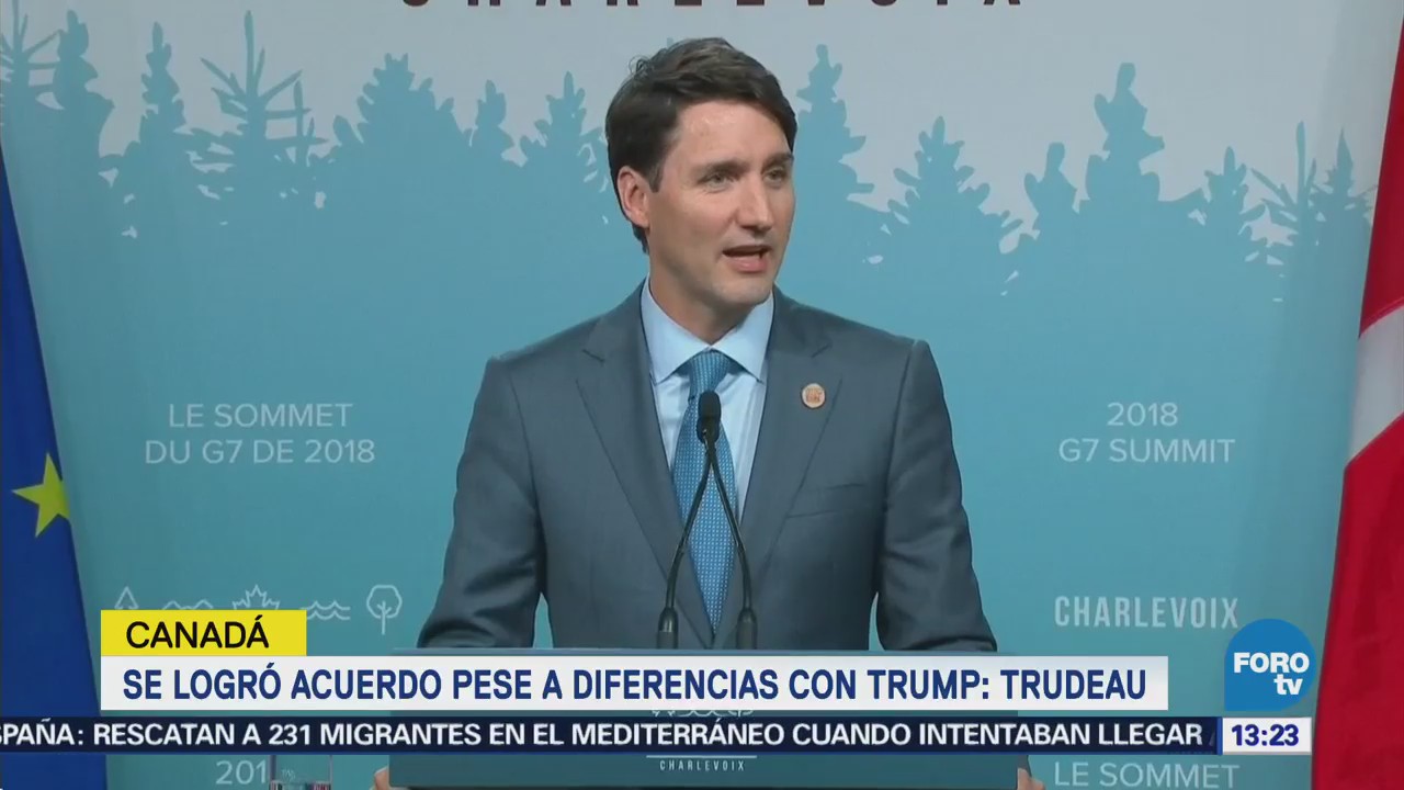 Canadá Concentrado Conseguido Cumbre G7 Justin Trudeau