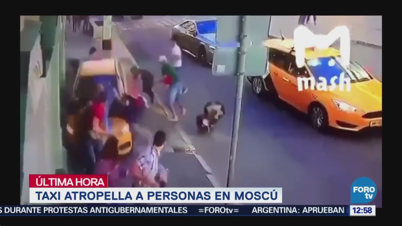 Video Momento Taxi Arrolla Mexicanos Rusia
