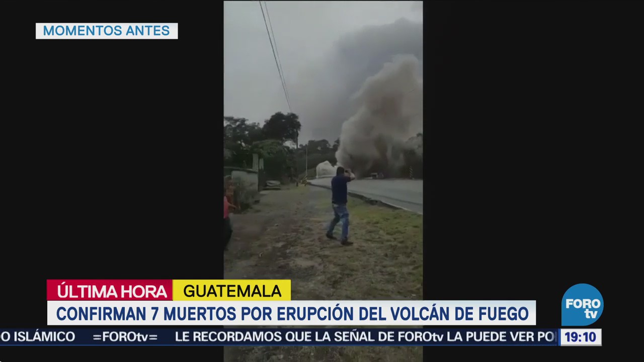 Captan Video Parte Erupción Volcán Fuego
