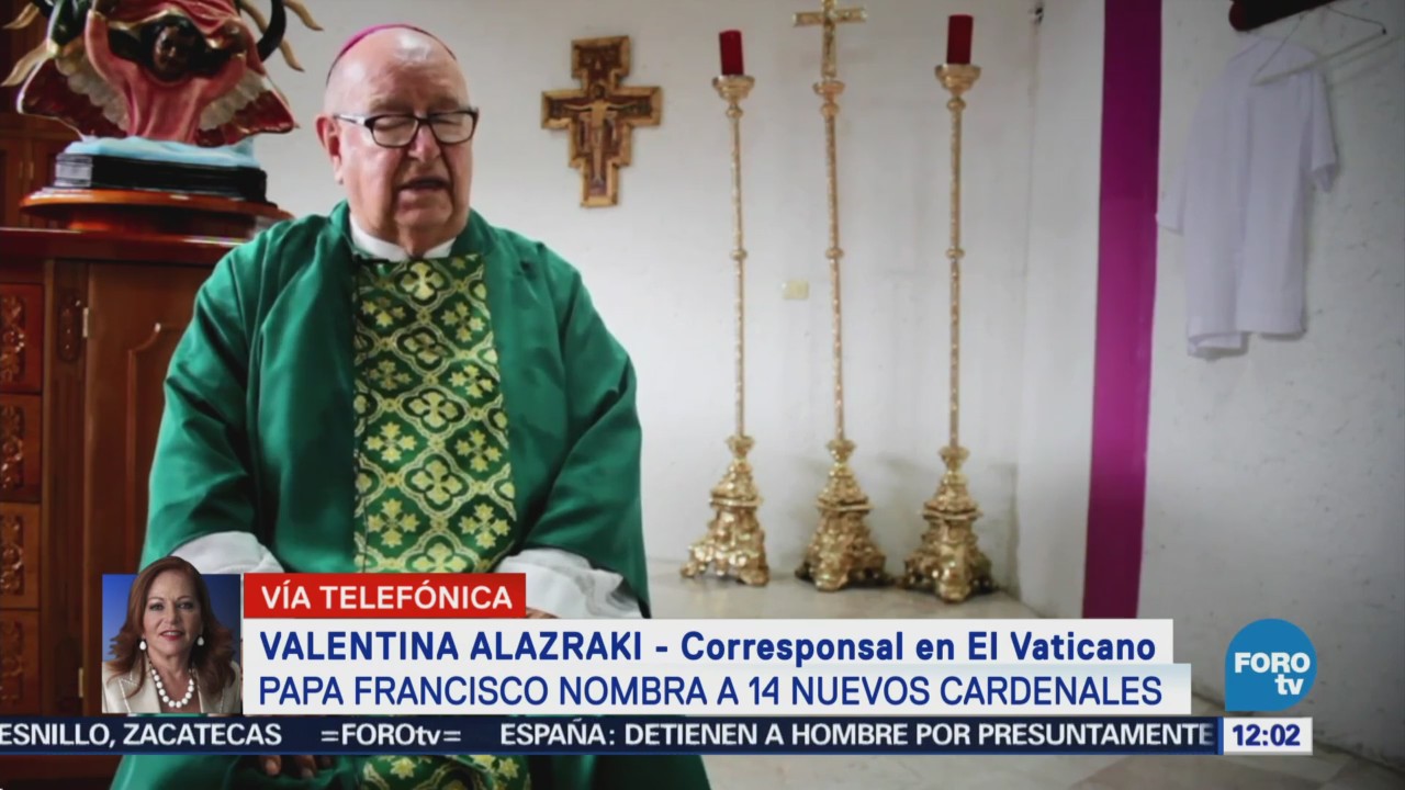 Cardenal mexicano Sergio Obeso agradece al papa su nombramiento