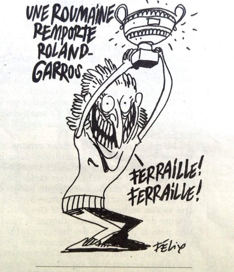 Caricatura sobre Simona Halep en Charlie Hebdo indigna a rumanos