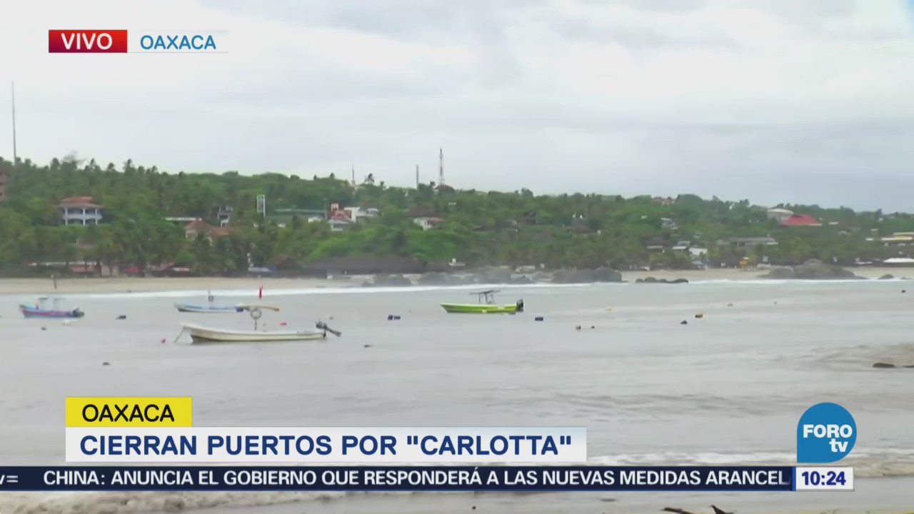 Cierran Puertos Oaxaca Tormenta Tropical Carlotta