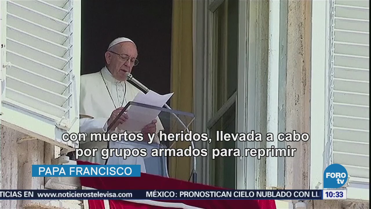 Papa Francisco Hace Llamado Paz Nicaragua
