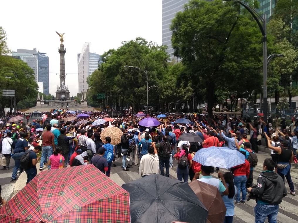 Marchas de la CNTE provocan caos vial en la CDMX