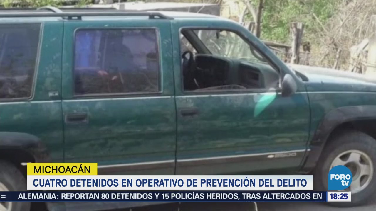 Cuatro Detenidos Operativo Prevención Delito Michoacán