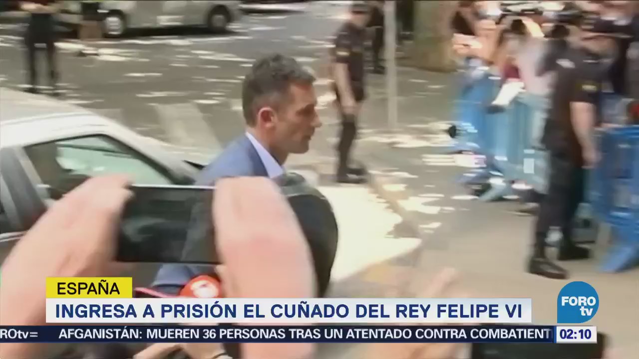 Cuñado del rey de España ingresa a prisión